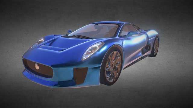 Jaguar C-X75 3D Model
