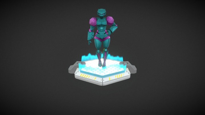 Low poly character 3D Model