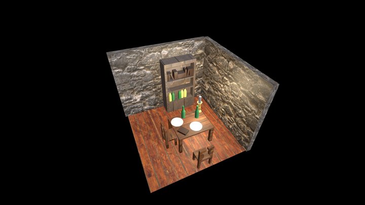 A dinner for two 3D Model