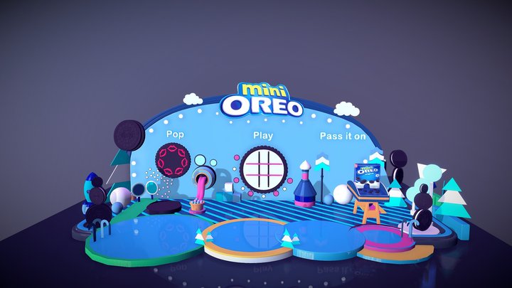 Oreo Stand 3D Model