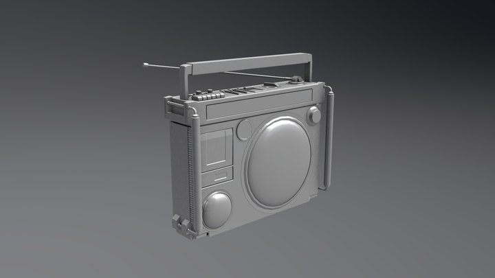 Victor RC-550 1979 JVC Boombox - daily3d 3D Model