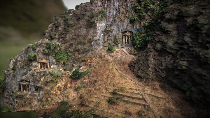 Amyntas Tombs - Fethiye, Turkey – Modello 3D gratuito STL