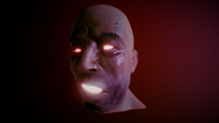 Man's head 3D Model
