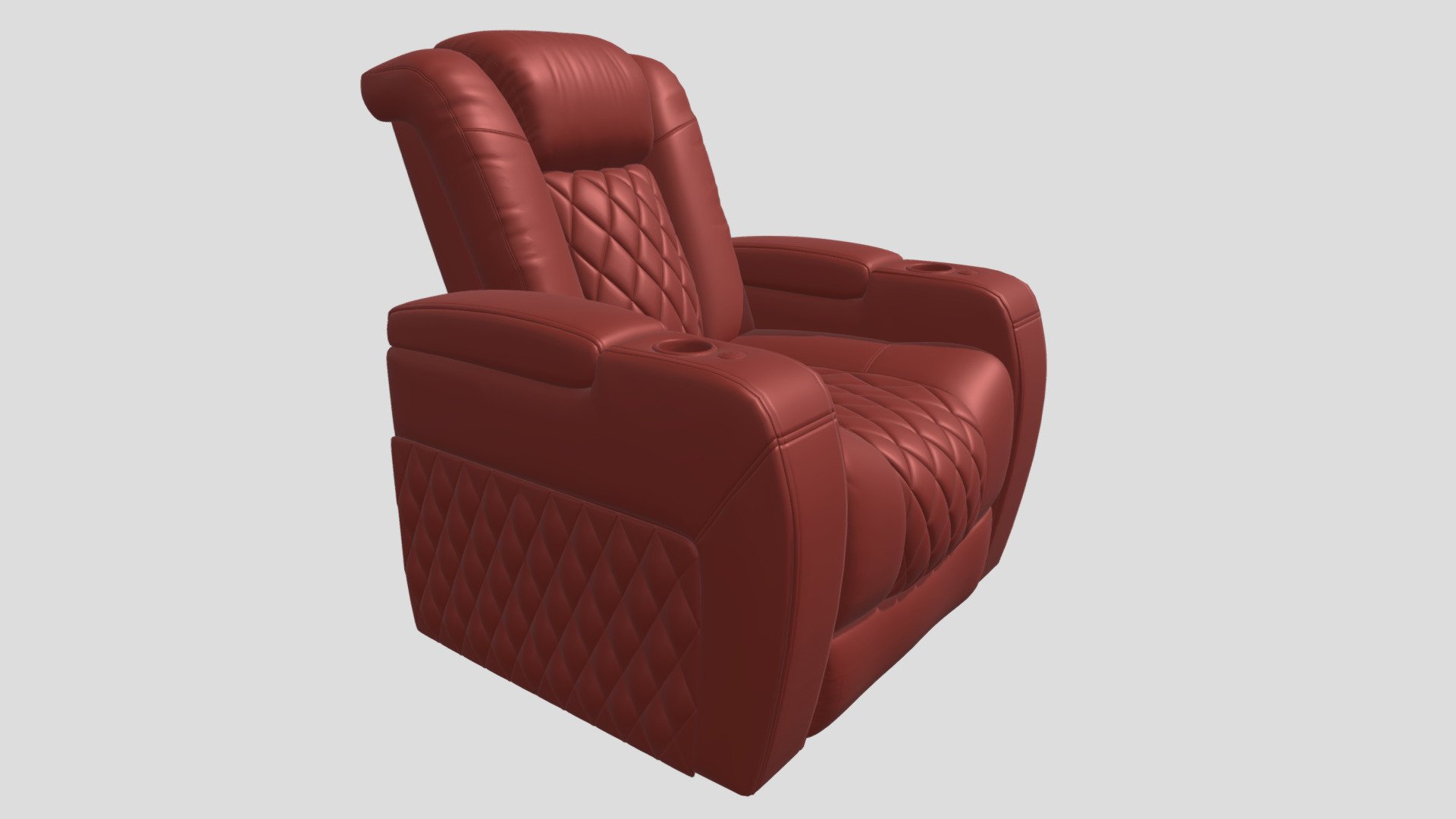 Valencia Tuscany Home Theater Seat 3d glb Model - 3D model by ...