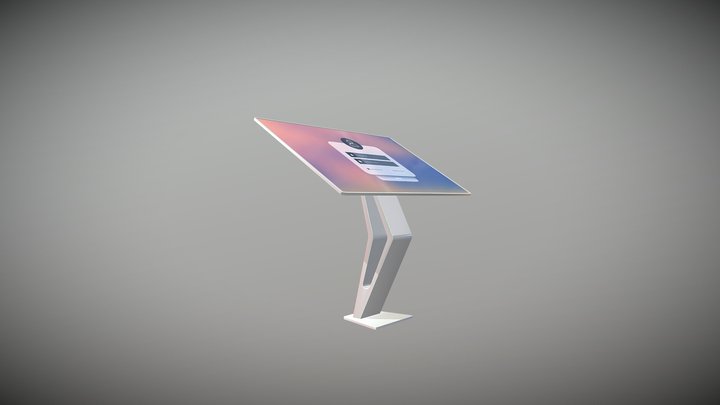 Electronic Kiosk 3D Model