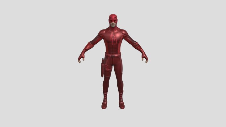 Dare_Devil__Fortnite_Marvel_Collab_Skin 3D Model