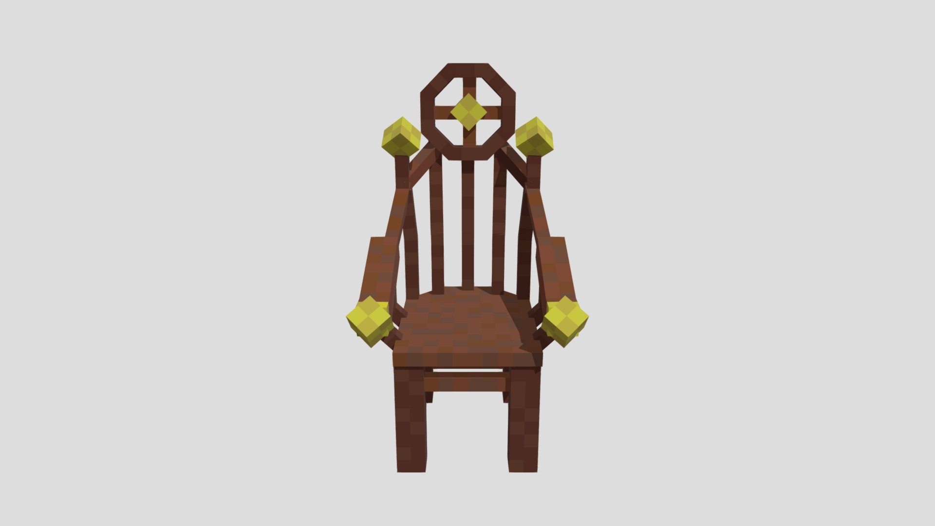 Dark oak chair