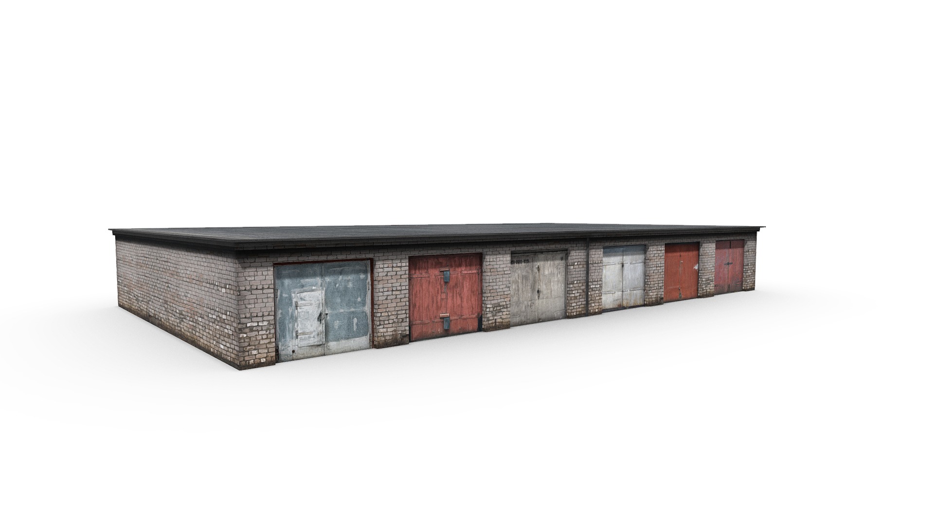 3D model Garage - This is a 3D model of the Garage. The 3D model is about a small wooden building.