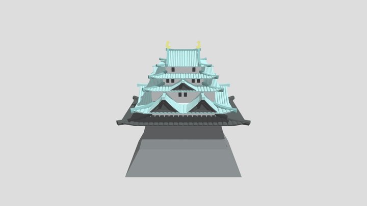 Nagoya Castle (Low-Poly Style) 3D Model