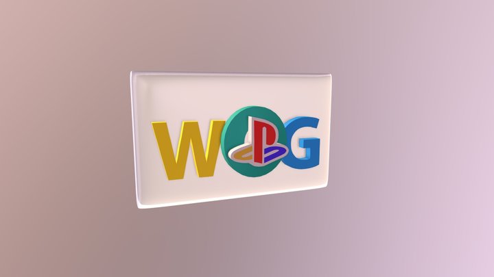 World Of Games Logo 3D Model