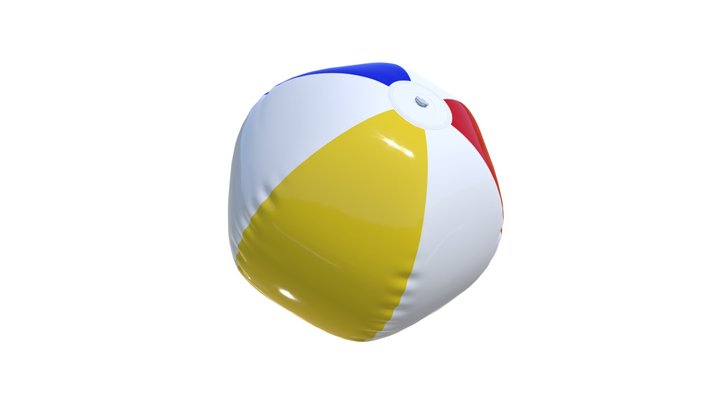 Beach ball (offline) 3D Model