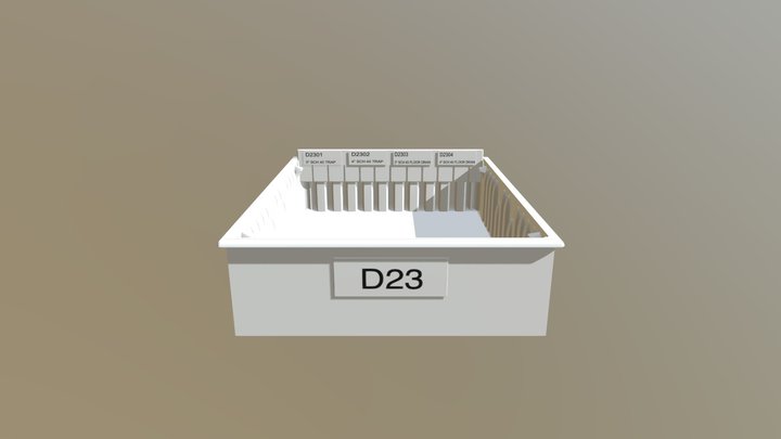 D23 L 3”/4” SCH40 TRAP / FLOOR DRAIN 3D Model