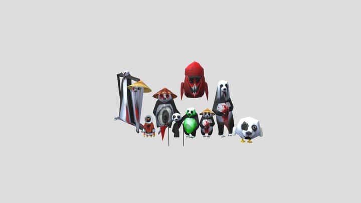 Revenge pack + nightmare meat chicken 3D Model