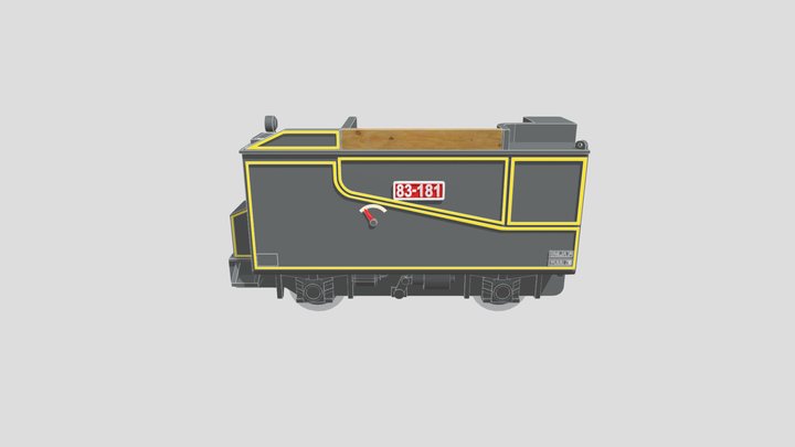 Tender od JŽ 83-181 3D Model