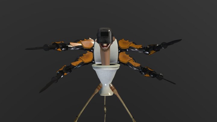 bladewielder strider skibidi toilet 3D Model