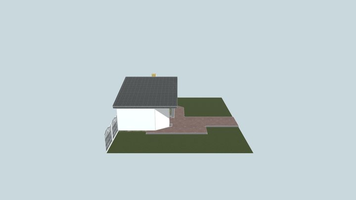 беседка_кирпич 3D Model
