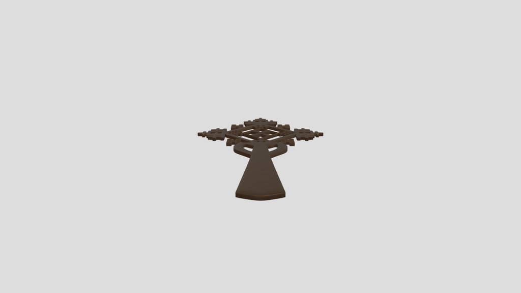 Bronze Geometric Cross