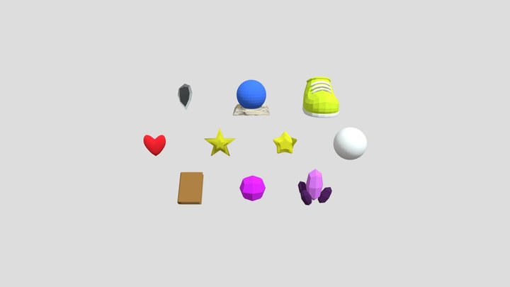 Placeholders for videogames 3D Model