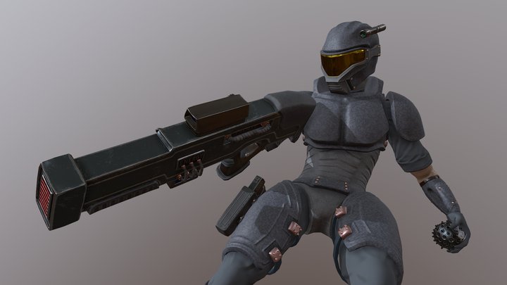 Infanrtyman 3D Model