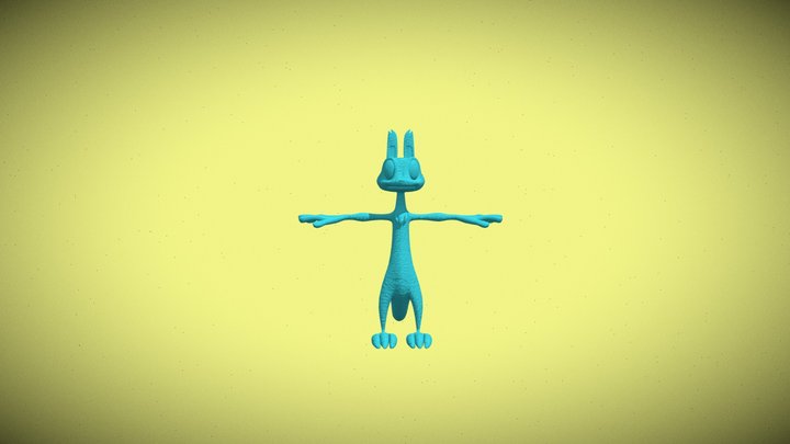 Daxter with hair 3D Model