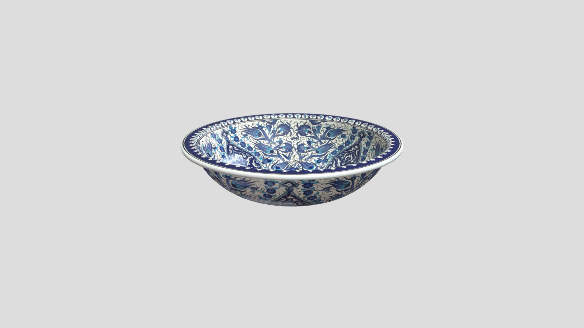 EREM - IZNIK CERAMIC FLUSH-MOUNTED WASHBASIN