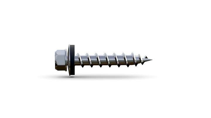 304TAPP Solar Photovoltaic Bi-Metal Screw 3D Model