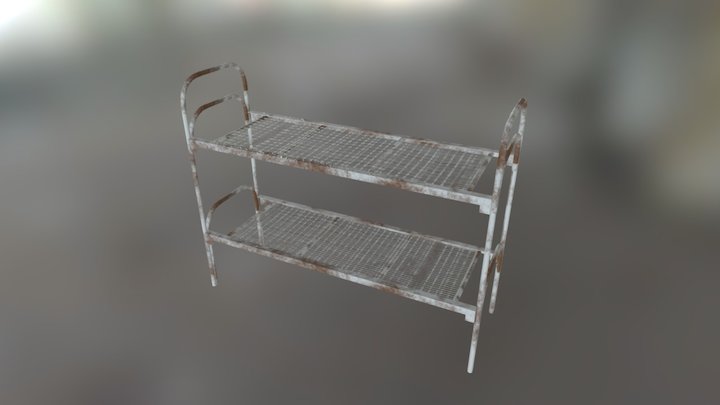 Wired Bed (variant 2) 3D Model