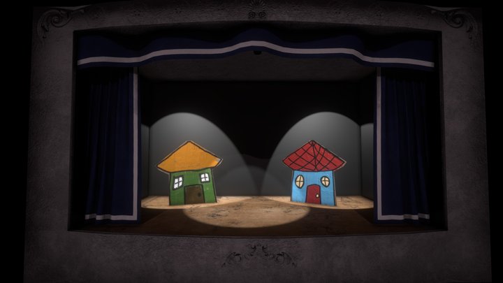 18th - Dramatic // Worn Drama Stage 3D Model