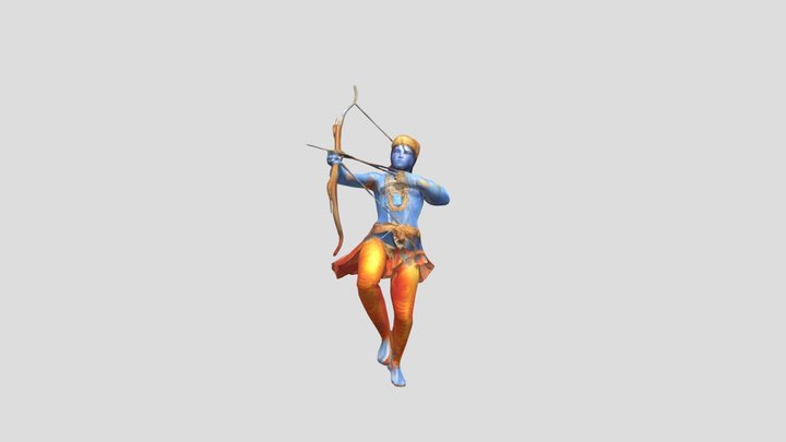 Lord Sri Ram in the Forest 3D Model