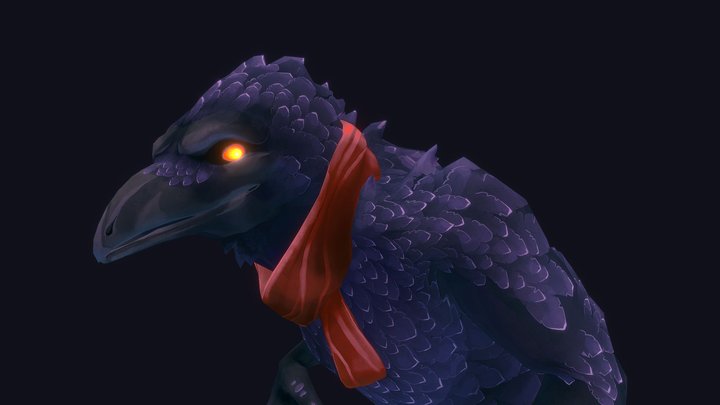Raven Creature 3D Model