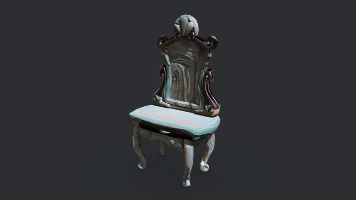 Stylized vanity table 3D Model