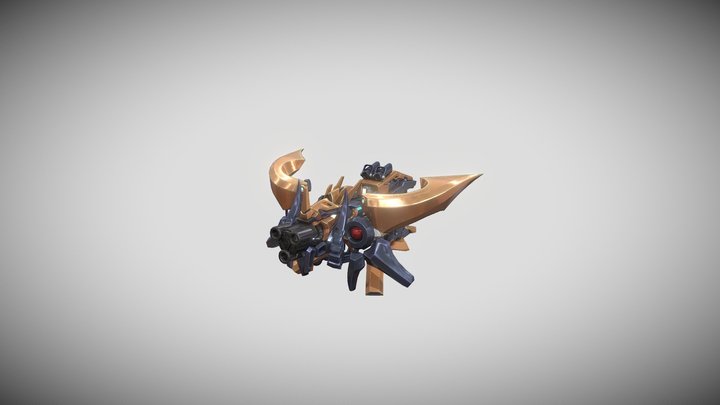 Scifi_Turret_Type2_Advanced 3D Model