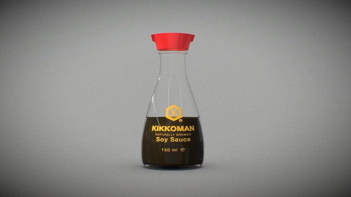 Kikkoman Soy Sauce 3D Model