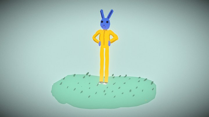 Sporty Bunny 3D Model