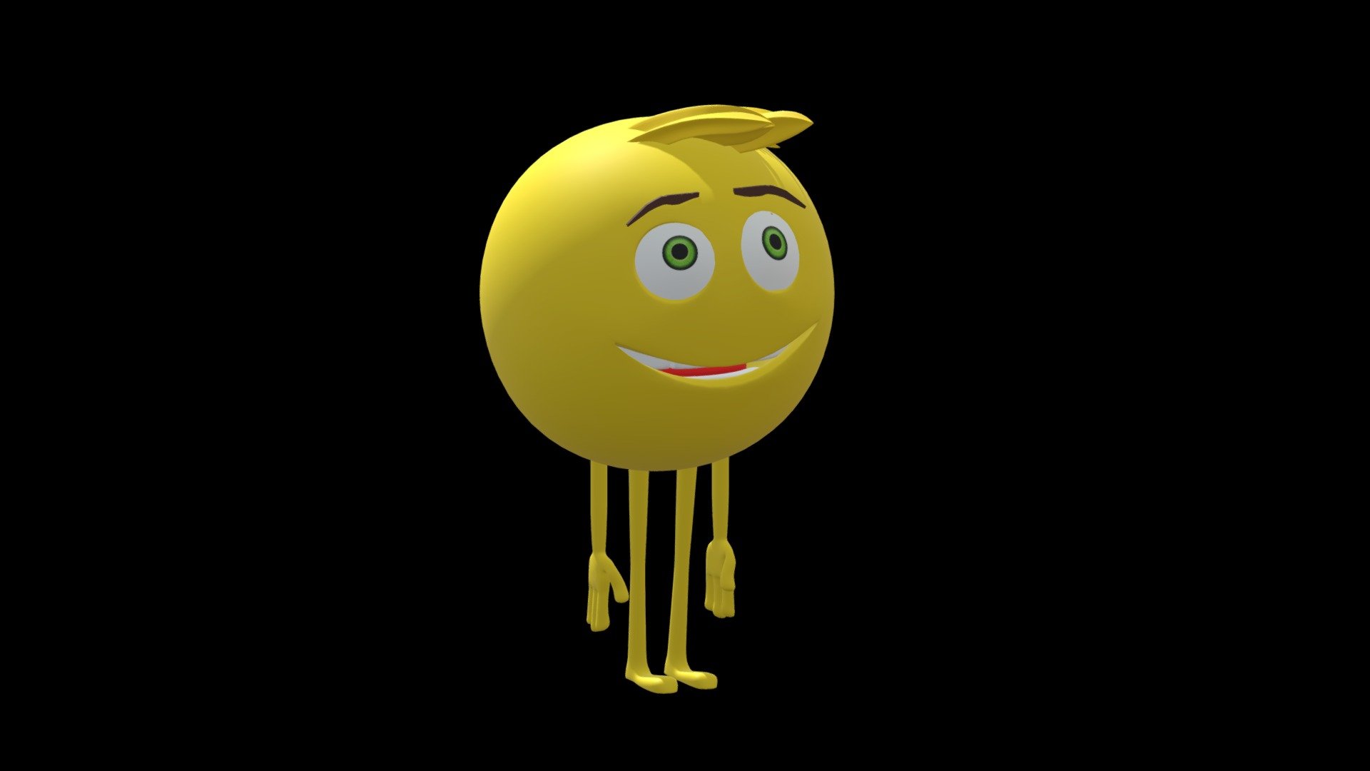 Meh Gene Emoji, The Movie 3D model by Papaya Animation Studio