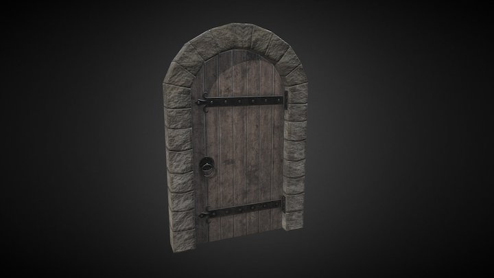 Medieval Door 3D Model