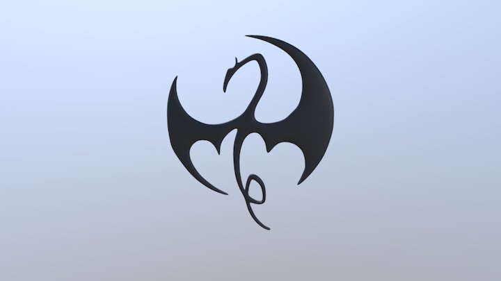 Symbol Iron Fist 3D Model