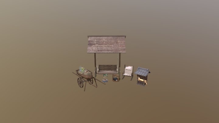 DAE 5 Finished props - Grandma's house 3D Model