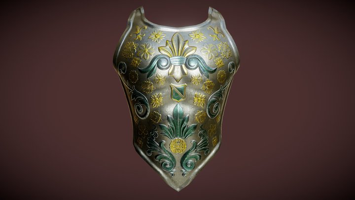 Flower Armor 3D Model