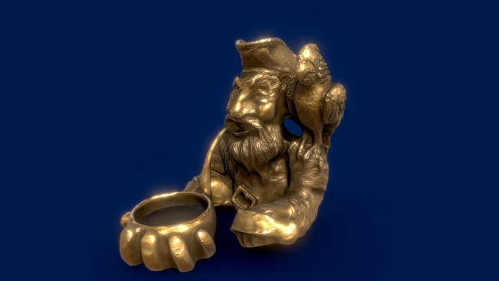 Pirate Statue 3D Model