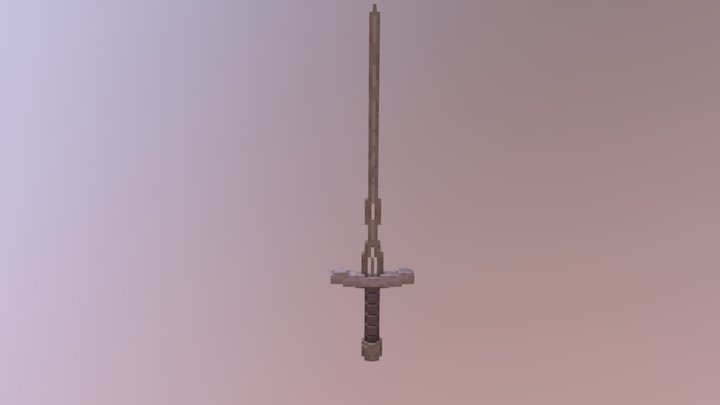 Wooden Sword 3D Model