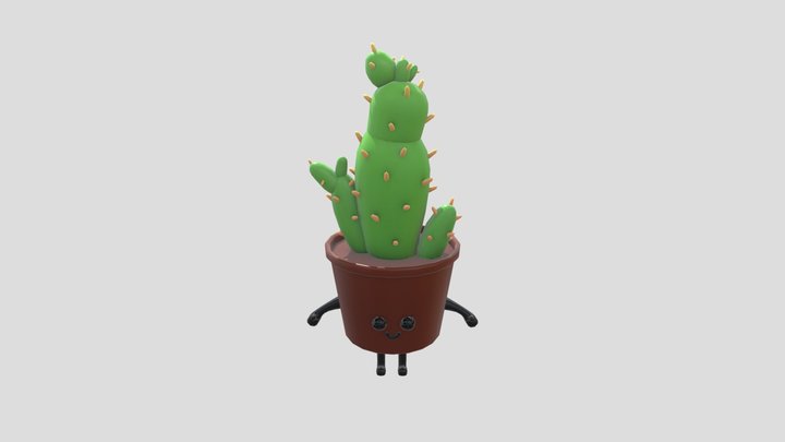 Cactus Character 3D Model