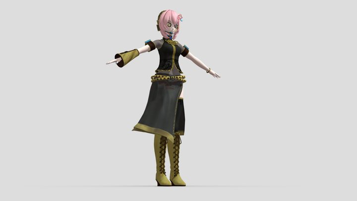 Megurine Luka (Default, Mega39) – Free 3D Model STL