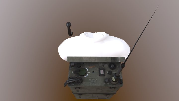 WW2 era SCR-300 radio 3D Model