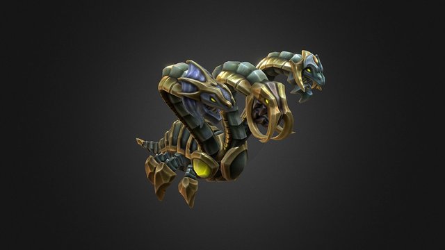 Garden Hydra - in game enemy for Forced Showdown 3D Model