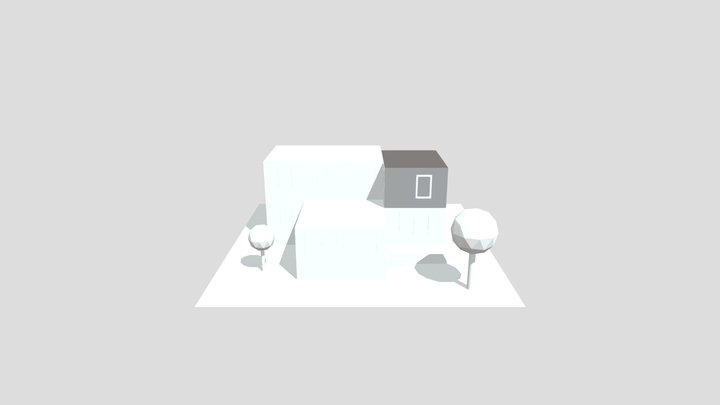 CGCookie Modelling Course: Exercise 1 (House) 3D Model