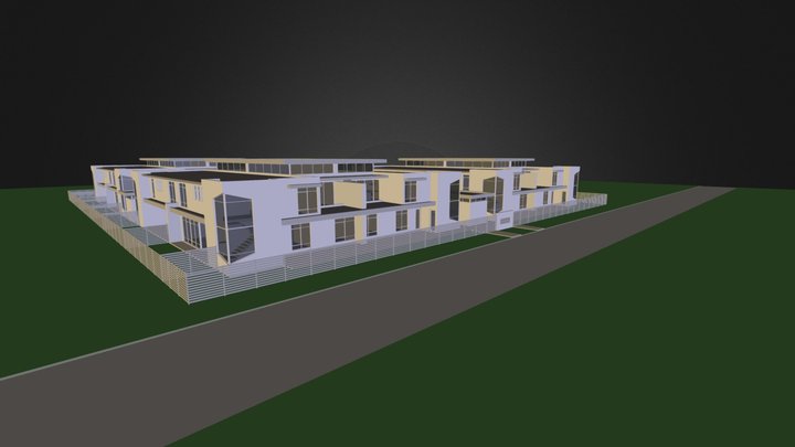 Residential Apartment Comple 3D Model
