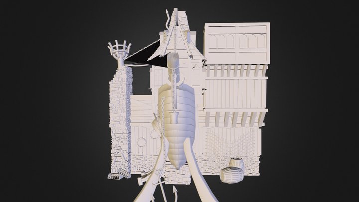 boat_houseonj.obj 3D Model