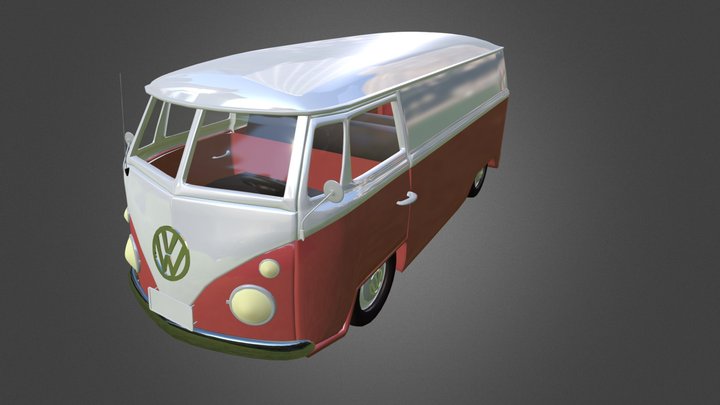 Volkswaggen Van 3D Model