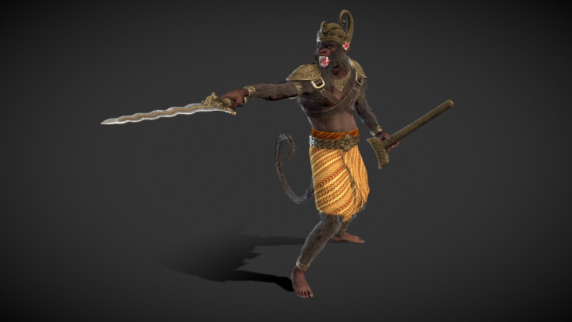 The Monkey King D Model By Dani Marti Danimarti Da Sketchfab | My XXX ...